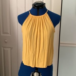 Halter style h&m mustard top